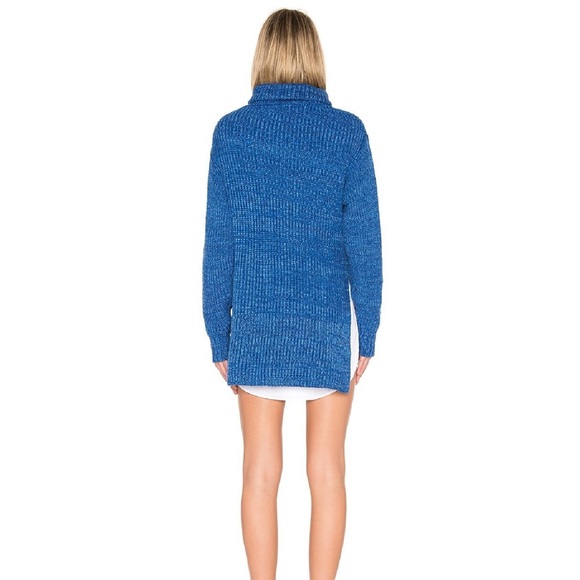 FREE PEOPLE Blue Knit Eleven Oversized Sweater - Picture 6 of 6